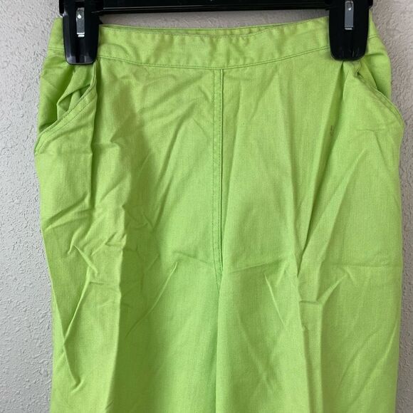 Vintage 60’s/70’s Sears Sanforized Topsoil Green Capri Pants Size Misses 14 - Picture 3 of 5